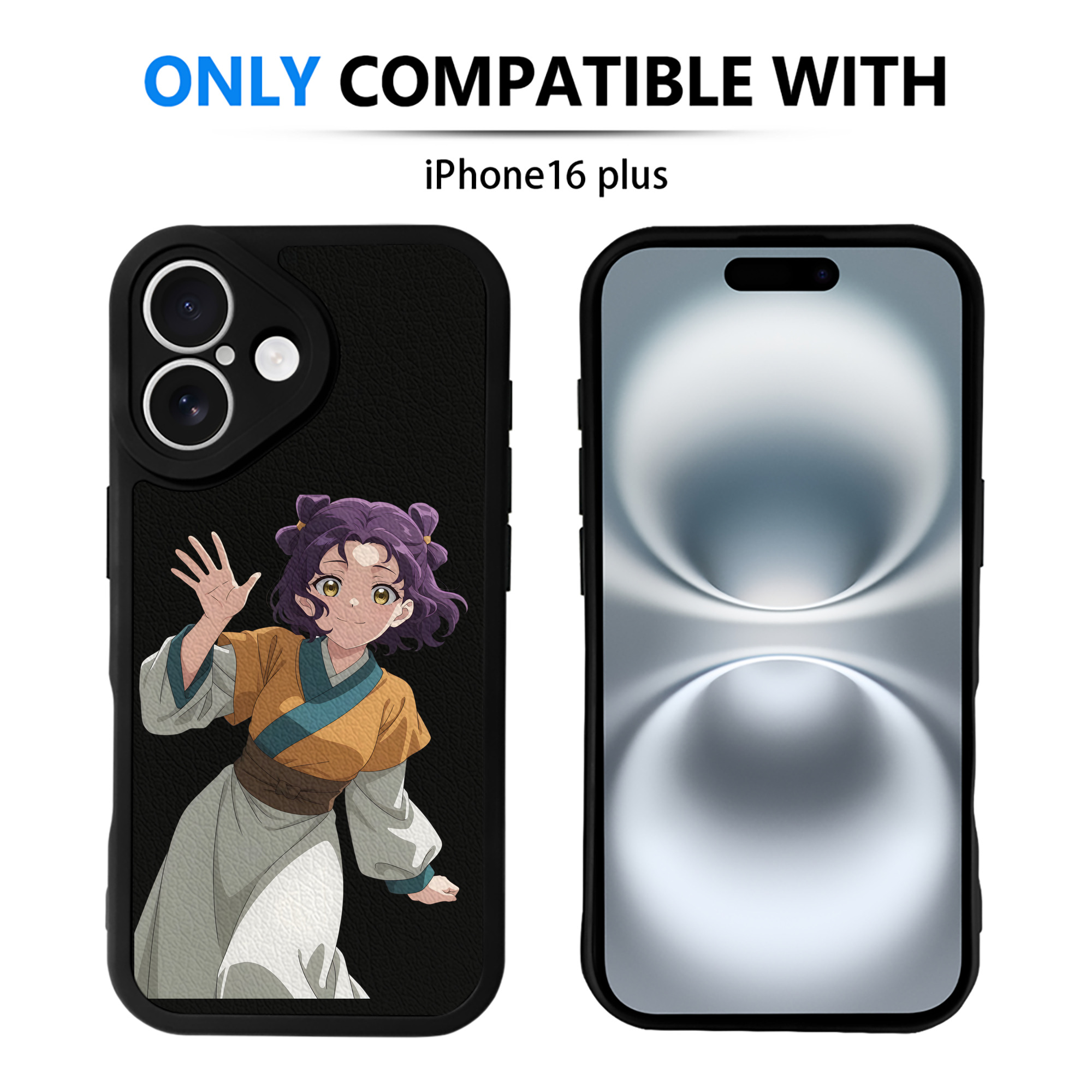 （画像用） 薬屋のひとりごと The Apothecary Diaries 【iPhone 16シリーズ対応】シリコンスマホケース（レザー調） 材質：シリコン